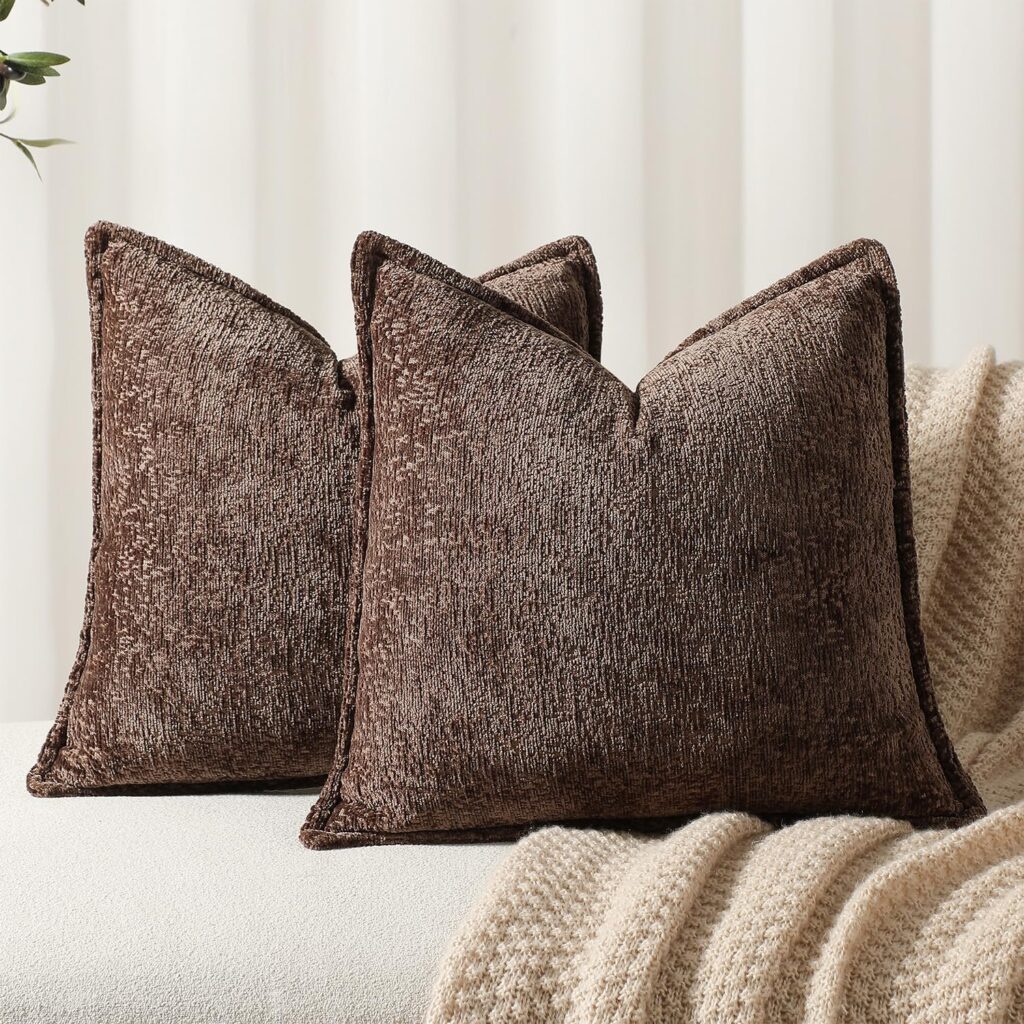 chocolate brown pillows